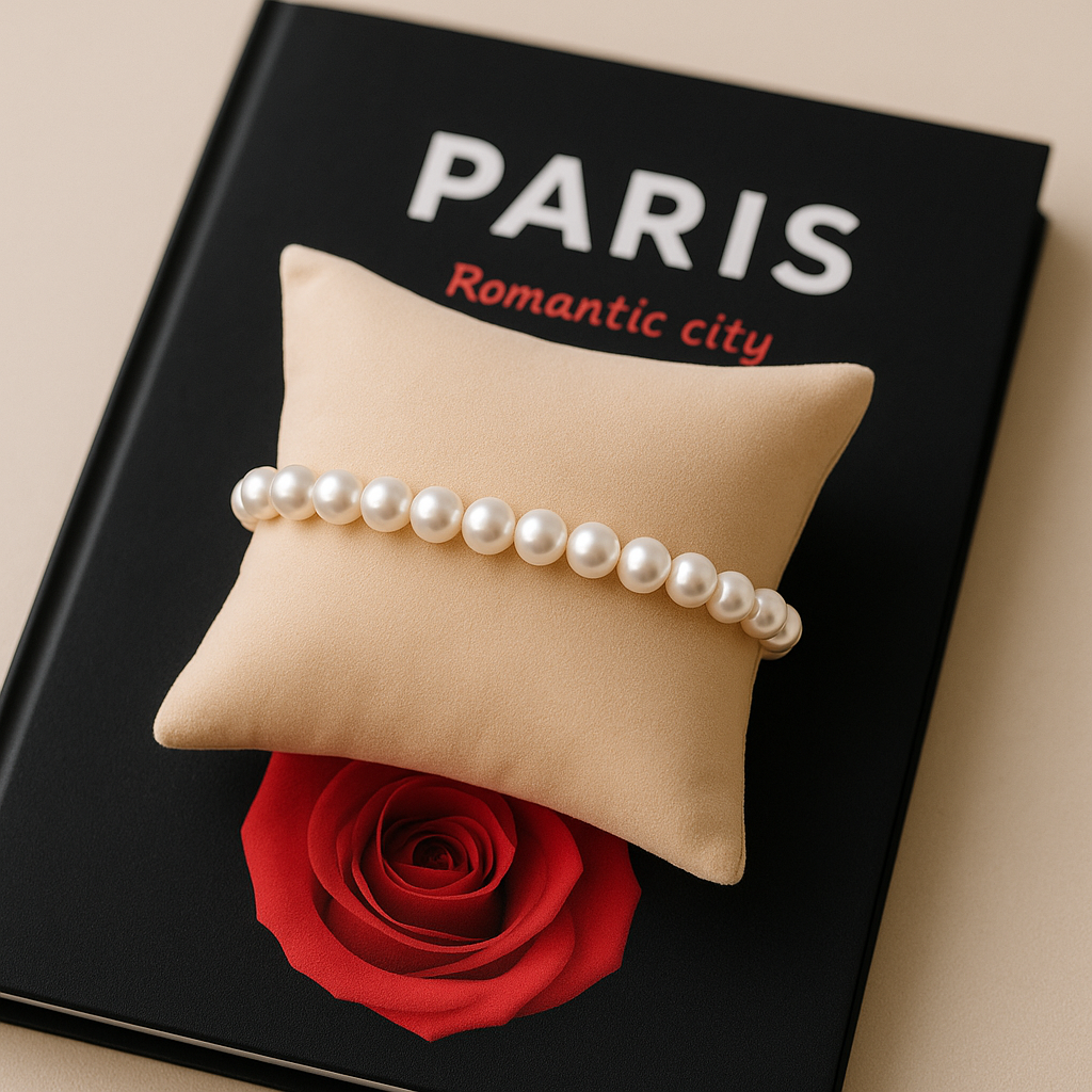 6.5mm 9CT Pearl Bracelete